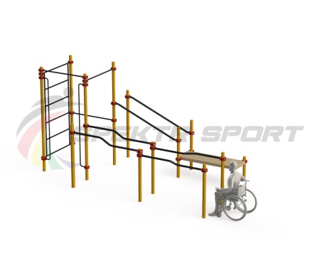 Купить Спортивный комплекс для инвалидов-колясочников WRK-D16_76mm в Яхроме 