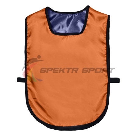 Купить Манишка футбольная двусторонняя универсальная Spektr Sport оранжево-синяя в Яхроме 